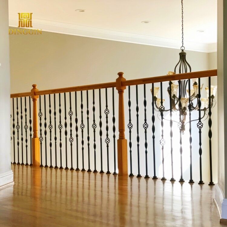black balusters interior