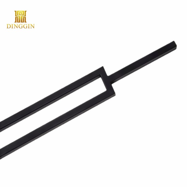 3 Single Rectangle wrought iron baluster