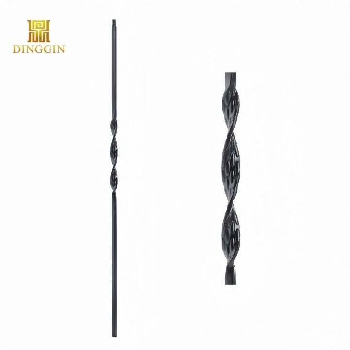2 Single Ribbon wrought iron baluster