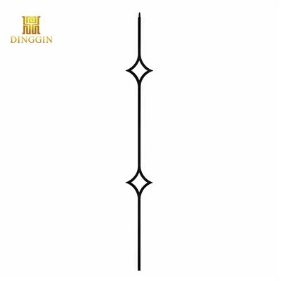 Двойна диамантена балюстрада от ковано желязо