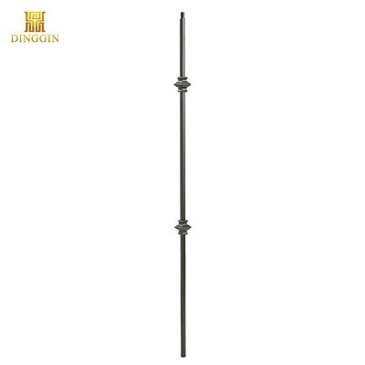 Модерна балюстрада от ковано желязо с двойно кокалче