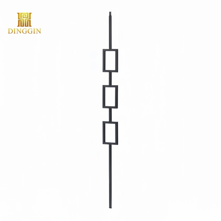 삼중 직사각형 단철 난간동자