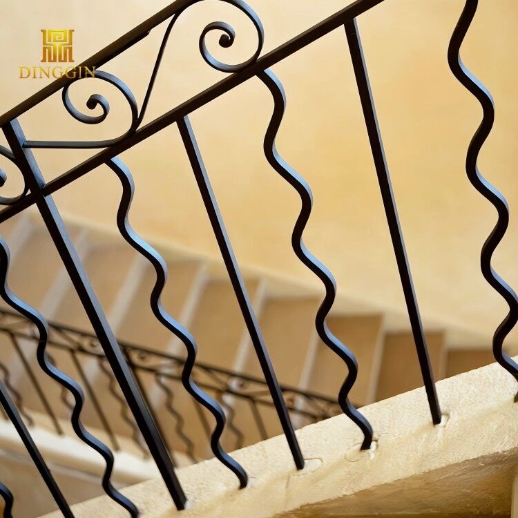 black iron stair spindles
