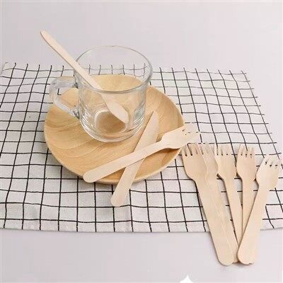 کارد و چنگال چوبی