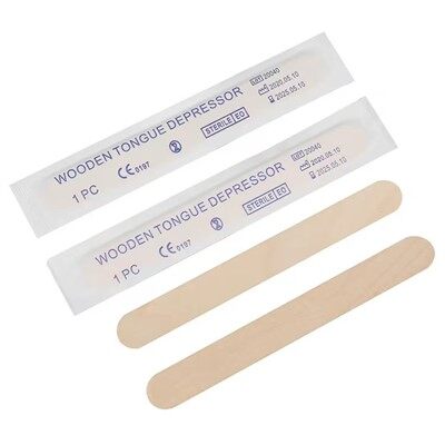 Pojedynczy sterylizowany szpatułka do języka