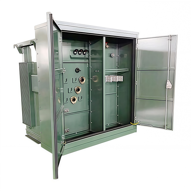 Ulje uronjena u tri fazna jastuka montirana transformator