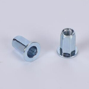 平头全六角钢铆钉螺母