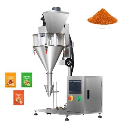 Poloautomatický šnekový plnicí stroj