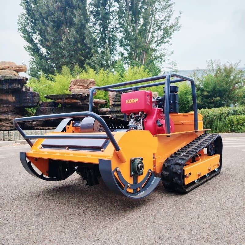 All Terrain Remote Controlled Flail Lawn Mower factory