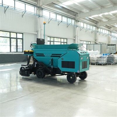 Finitrice gommata per asfalto