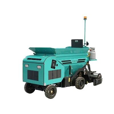 Pavimentadora de asfalto pequeña con ruedas