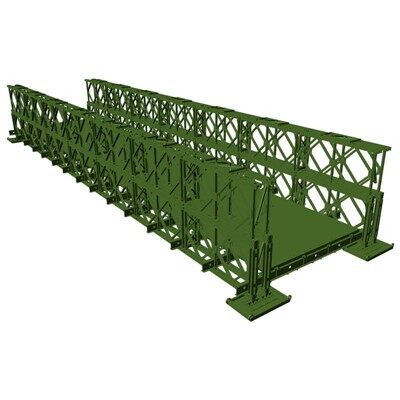 Assemblage du pont Bailey