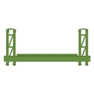 Sérsniðin stálbygging göngubrú