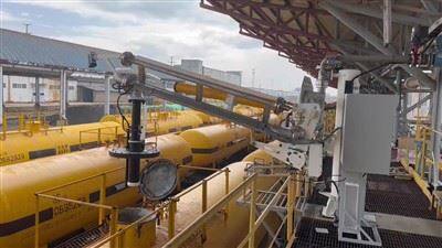 W pełni automatyczne ramię załadunkowe wagonów