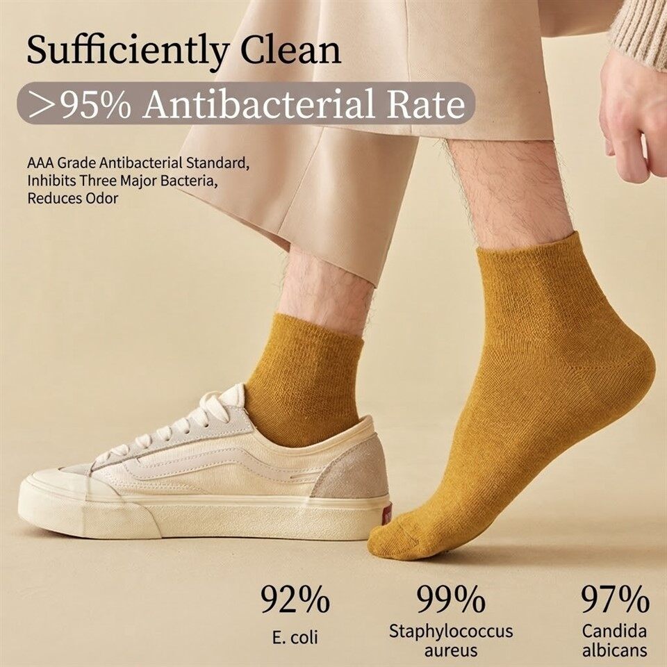 Men's Pure Cotton Short Socks factory