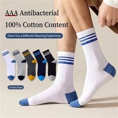 Calcetines deportivos de media pantorrilla para hombre