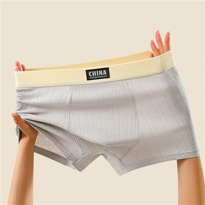 Calzoncillos tipo bóxer de puro algodón para hombre