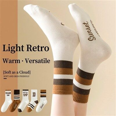 Calcetines de media pantorrilla-de moda para mujer