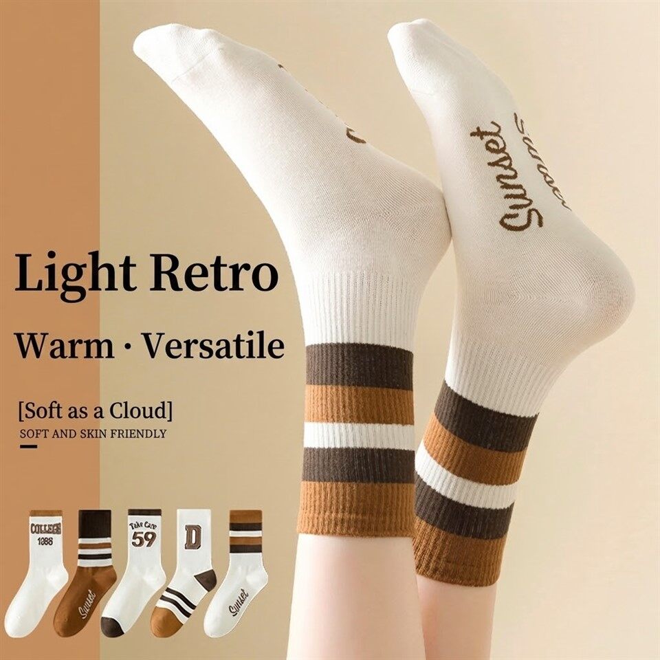 Calcetines de media pantorrilla-de moda para mujer