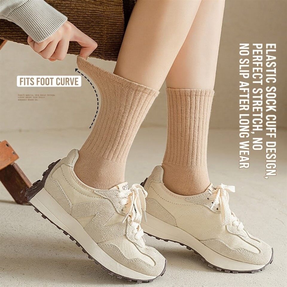 Womens Mid Calf Boot Socks high quality