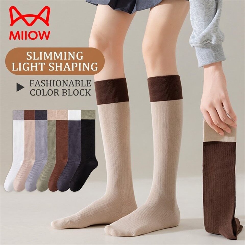 Stokin Setinggi Lutut Lembut Wanita