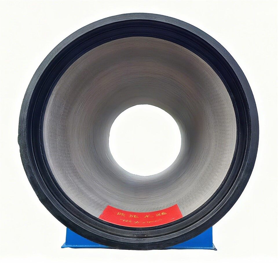 The front side of ductile iron pipe