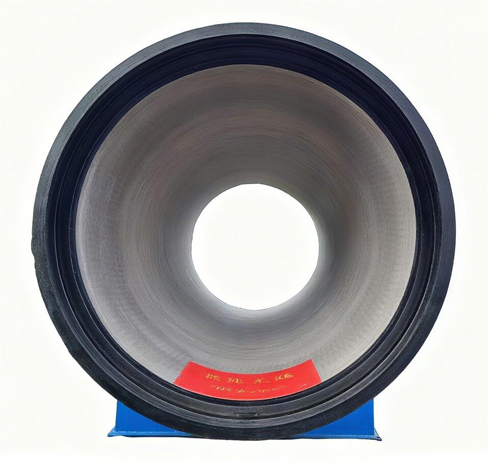 The front side of ductile iron pipe