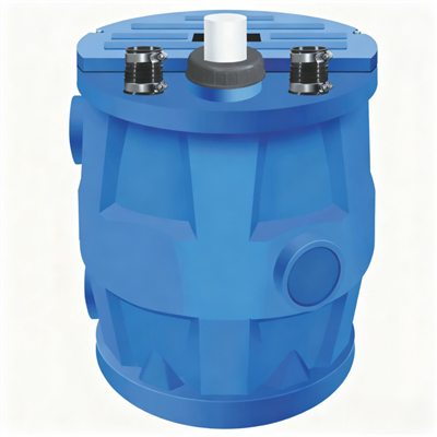 一体型下水昇降ステーション バレル内蔵型