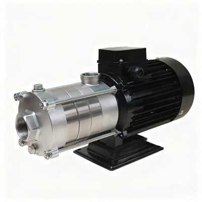 Sekcijska lahka-vodoravna večstopenjska črpalka iz litega železa z majhno izvrtino