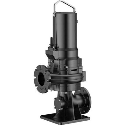 Bomba submergible d'aigües residuals amb muntatge de base