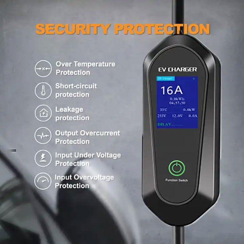 16A Portable Ev Car Charger high quality