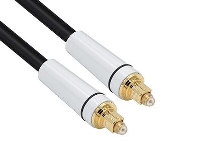 Gullbelagt Toslink fiberoptisk kabel