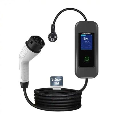 16A Portable Ev Car Charger