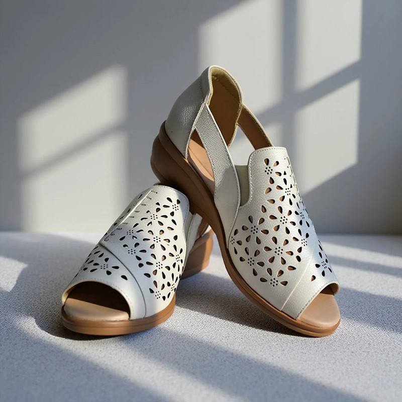 Flower Cut Out Sandals factory