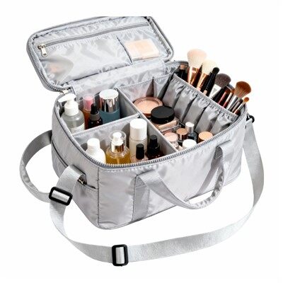 حقيبة سفر لمستحضرات التجميل ذات سعة كبيرة