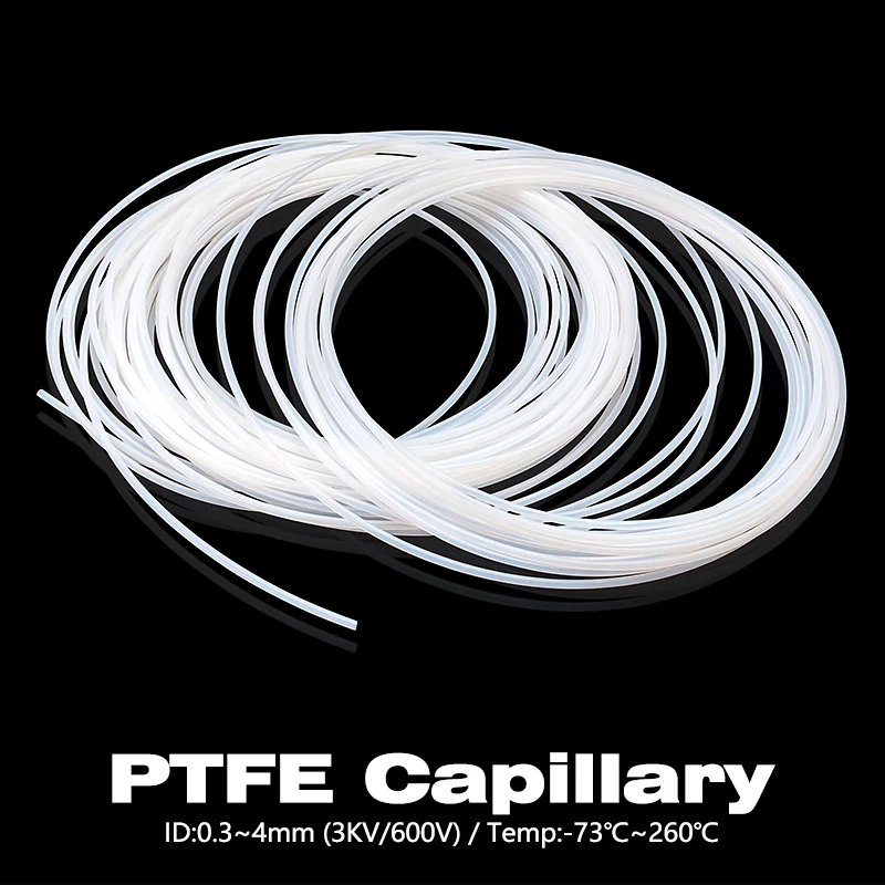 1 16 ID PTFE Capilary Teflon Tubing 1 8 OD ar gyfer Microfluidics