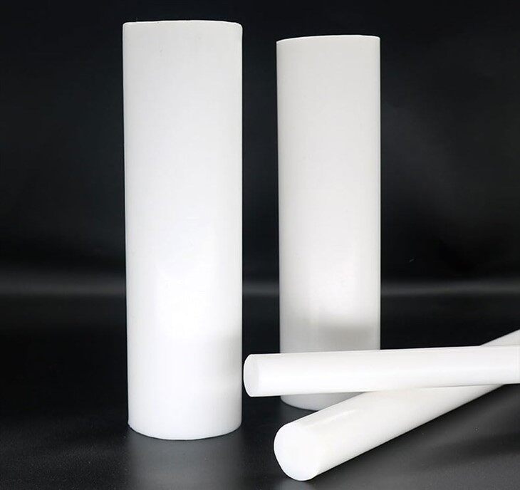 Haste PTFE Natual Barra Branca Tamanho de Corte da Haste de Teflon