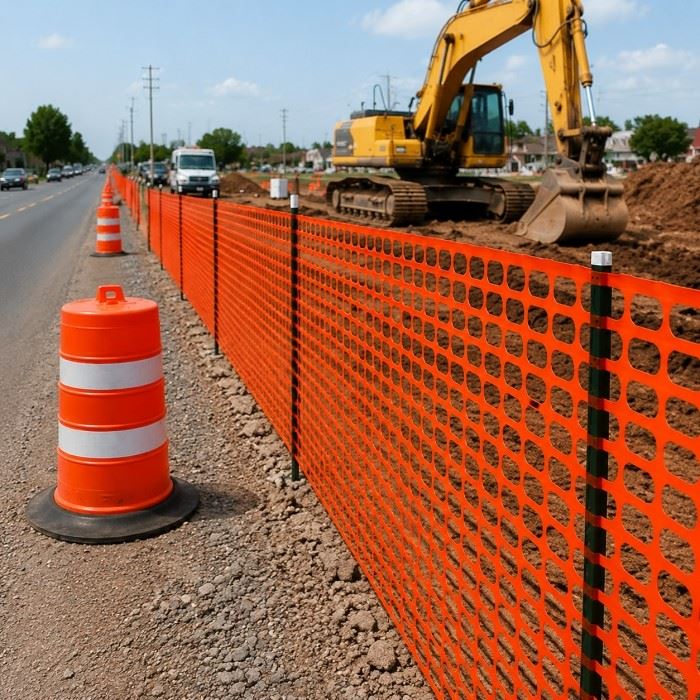 Orange Plastic Safety Fence factory