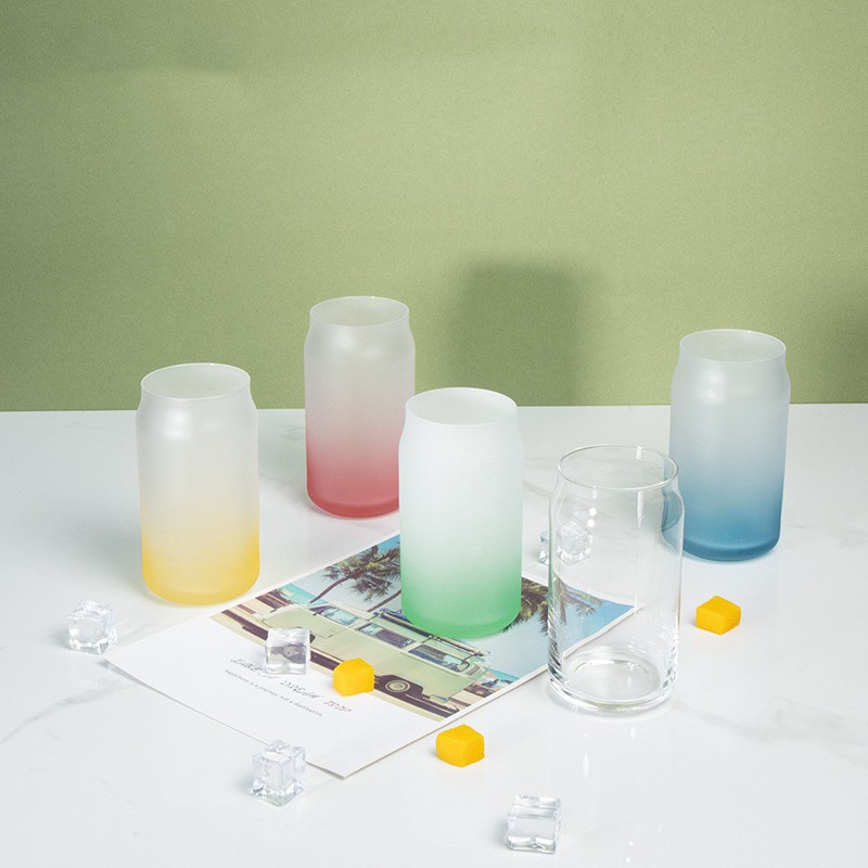Frosted Beer Can Glass factory