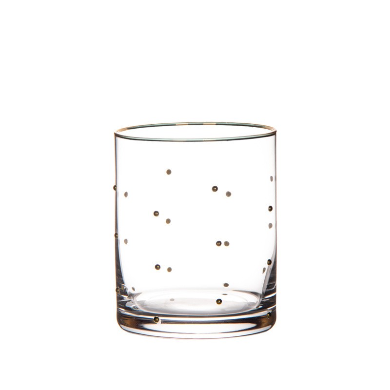 Gold Dotted DOF Whiskey Glass suppliers