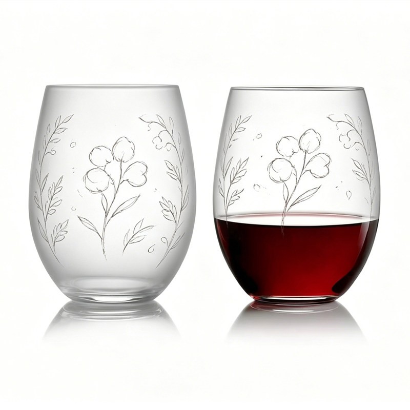 Grey Stemless Wine Glasses suppliers