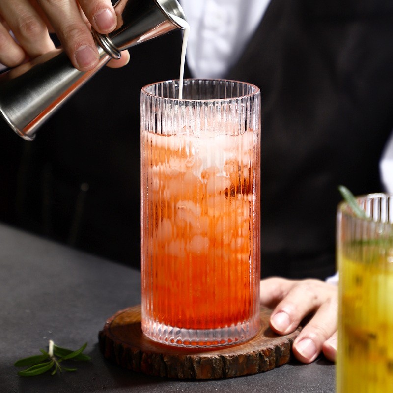 Ribbed High Ball Glasses factory