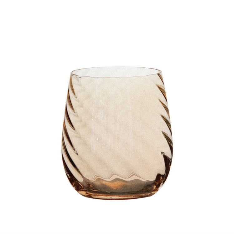 Ribbed Stemless Wine Glasses factory