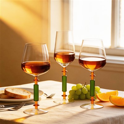 Belo conjunto de taças de vinho