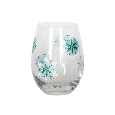 Winter Stemless Wine Glasses