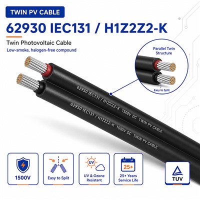 62930 IEC131 H1Z2Z2-K Twin Photovoltaic Cable