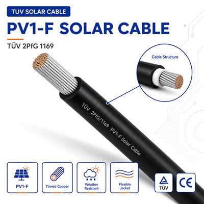 TÜV 2PfG 1169 PV1-F Solar Cable