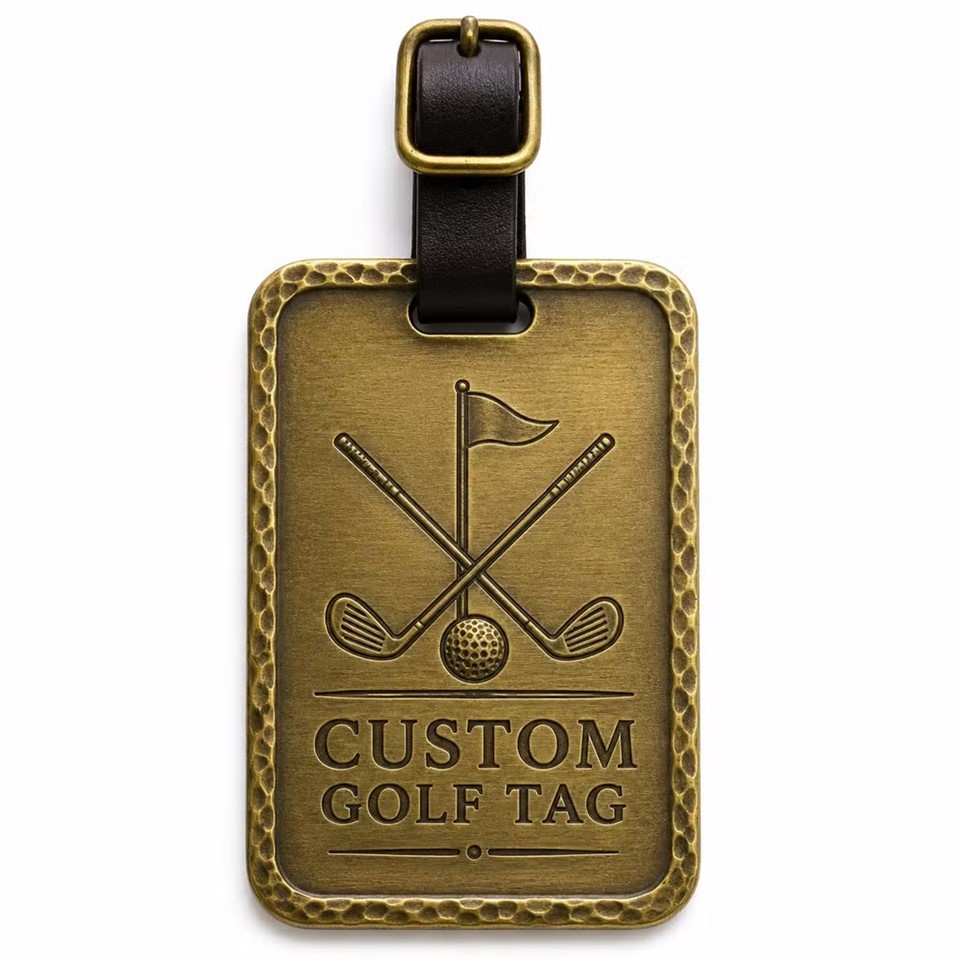 Golf Club Metal Tag