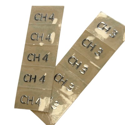 3D Embossed Metal Sticker
