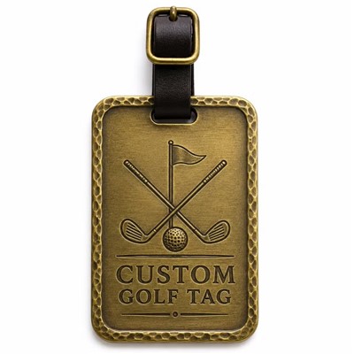 Golf Club Metal Tag